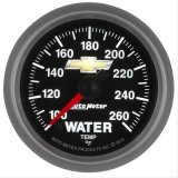 AutoMeter Gauge Water Temp 2-1/16in. 100-260 Deg. F Digital Stepper Motor Chevy Gold Bowtie thumbnail 1