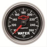 AutoMeter Gauge Water Temp 2-1/16in. 100-260 Deg. F Digital Stepper Motor Chevy Red Bowtie Black thumbnail 1