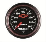 AutoMeter Gauge Water Temp 2-1/16in. 100-260 Deg. F Digital Stepper Motor Chevy Red Bowtie Black thumbnail 6