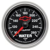 AutoMeter Gauge Water Temp 2-1/16in. 100-260 Deg. F Digital Stepper Motor Chevy Red Bowtie Black thumbnail 7