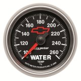 AutoMeter Gauge Water Temp 2-1/16in. 100-260 Deg. F Digital Stepper Motor Chevy Red Bowtie Black thumbnail 9