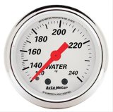 AutoMeter Gauge Water Temp 2-1/16in. 120-240 Deg. F Mech Arctic White thumbnail 1