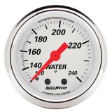 AutoMeter Gauge Water Temp 2-1/16in. 120-240 Deg. F Mech Arctic White thumbnail 2
