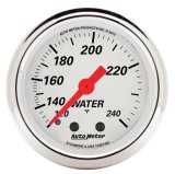 AutoMeter Gauge Water Temp 2-1/16in. 120-240 Deg. F Mech Arctic White thumbnail 4