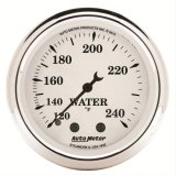 AutoMeter Gauge Water Temp 2-1/16in. 120-240 Deg. F Mech Old Tyme White thumbnail 1