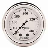 AutoMeter Gauge Water Temp 2-1/16in. 120-240 Deg. F Mech Old Tyme White thumbnail 2