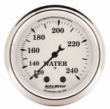 AutoMeter Gauge Water Temp 2-1/16in. 120-240 Deg. F Mech Old Tyme White thumbnail 5