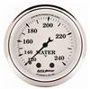 AutoMeter Gauge Water Temp 2-1/16in. 120-240 Deg. F Mech Old Tyme White thumbnail 6