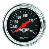 AutoMeter Gauge Water Temp 2-1/16in. 120-240 Deg. F Mechanical 12ft. Traditional Chrome thumbnail 3