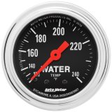 AutoMeter Gauge Water Temp 2-1/16in. 120-240 Deg. F Mechanical 12ft. Traditional Chrome thumbnail 4