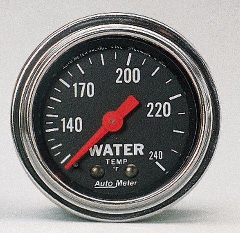 AutoMeter Gauge Water Temp 2-1/16in. 120-240 Deg. F Mechanical Traditional Chrome thumbnail 3