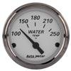 AutoMeter Gauge Water Temp 2-1/16in. 250 Deg. F Elec American Platinum thumbnail 6