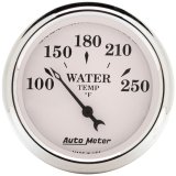 AutoMeter Gauge Water Temp 2-1/16in. 250 Deg. F Elec Old Tyme White thumbnail 5