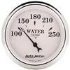 AutoMeter Gauge Water Temp 2-1/16in. 250 Deg. F Elec Old Tyme White thumbnail 6