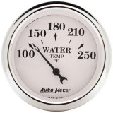 AutoMeter Gauge Water Temp 2-1/16in. 250 Deg. F Elec Old Tyme White thumbnail 8