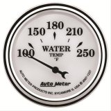 AutoMeter Gauge Water Temp 2-1/16in. 250 Deg. F Elec Old Tyme White II thumbnail 1