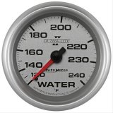 AutoMeter Gauge Water Temp 2-5/8in. 120-240 Deg. F Mechanical Ultra-Lite II thumbnail 1