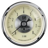 AutoMeter Gauge Quad 5in. 0 Ohm(e) to 90 Ohm(f) Elec Prestige Antique. Ivory thumbnail 6