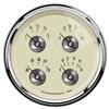 AutoMeter Gauge Quad 5in. 0 Ohm(e) to 90 Ohm(f) Elec Prestige Antique. Ivory thumbnail 7