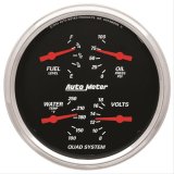 AutoMeter Gauge Quad 5in. 0 Ohm(e) to 90 Ohm(f)Elec Designer Black thumbnail 1