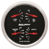 AutoMeter Gauge Quad 5in. 0 Ohm(e) to 90 Ohm(f)Elec Designer Black thumbnail 2