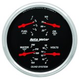 AutoMeter Gauge Quad 5in. 0 Ohm(e) to 90 Ohm(f)Elec Designer Black thumbnail 3