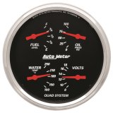 AutoMeter Gauge Quad 5in. 0 Ohm(e) to 90 Ohm(f)Elec Designer Black thumbnail 4