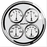 AutoMeter Gauge Quad 5in. 0 Ohm(e) to 90 Ohm(f)Elec Old Tyme White II thumbnail 2