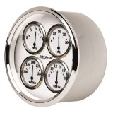 AutoMeter Gauge Quad 5in. 0 Ohm(e) to 90 Ohm(f)Elec Old Tyme White II thumbnail 3