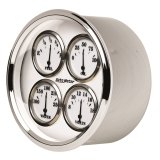 AutoMeter Gauge Quad 5in. 0 Ohm(e) to 90 Ohm(f)Elec Old Tyme White II thumbnail 4