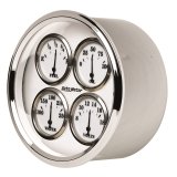 AutoMeter Gauge Quad 5in. 0 Ohm(e) to 90 Ohm(f)Elec Old Tyme White II thumbnail 5