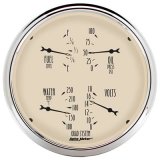 AutoMeter Gauge Quad 5in. 240 Ohm(e) to 33 Ohm(f) Elec Antique Beige thumbnail 1