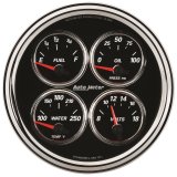 AutoMeter Gauge Quad 5in. 240 Ohm(e) to 33 Ohm(f) Elec Designer Black II thumbnail 3
