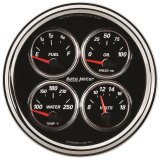 AutoMeter Gauge Quad 5in. 240 Ohm(e) to 33 Ohm(f) Elec Designer Black II thumbnail 4