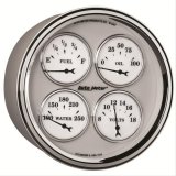 AutoMeter Gauge Quad 5in. 240 Ohm(e) to 33 Ohm(f) Elec Old Tyme White II thumbnail 2