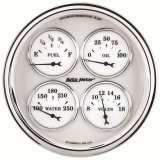 AutoMeter Gauge Quad 5in. 240 Ohm(e) to 33 Ohm(f) Elec Old Tyme White II thumbnail 4