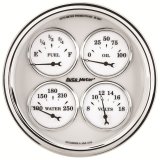 AutoMeter Gauge Quad 5in. 240 Ohm(e) to 33 Ohm(f) Elec Old Tyme White II thumbnail 5