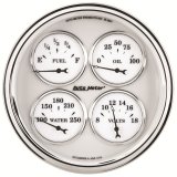 AutoMeter Gauge Quad 5in. 240 Ohm(e) to 33 Ohm(f) Elec Old Tyme White II thumbnail 7