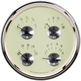 AutoMeter Gauge Quad 5in. 240 Ohm(e) to 33 Ohm(f) Elec Prestige Antique. Ivory thumbnail 3