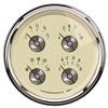 AutoMeter Gauge Quad 5in. 240 Ohm(e) to 33 Ohm(f) Elec Prestige Antique. Ivory thumbnail 6