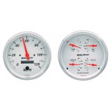 AutoMeter Gauge Kit 2 Pc. Quad & Speedometer 5in. Arctic White thumbnail 7