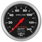 AutoMeter Gauge Speedometer 5in. 140MPH GSP Sport-Comp thumbnail 1