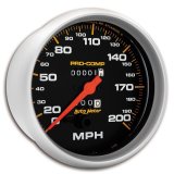 AutoMeter Gauge Speedometer 5in. 200MPH Mechanical Pro-Comp thumbnail 3