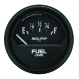 AutoMeter Gauge Fuel Level 2-5/8in. 73 Ohm(e) to 10 Ohm(f) Elec Black Autogage thumbnail 1