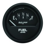 AutoMeter Gauge Fuel Level 2-5/8in. 73 Ohm(e) to 10 Ohm(f) Elec Black Autogage thumbnail 3