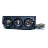 AutoMeter Gauge Console Oilp/Wtmp/Amp 2in. 100PSI/280 Deg. F/60A Blk Dial Blk Bzl Ag thumbnail 2