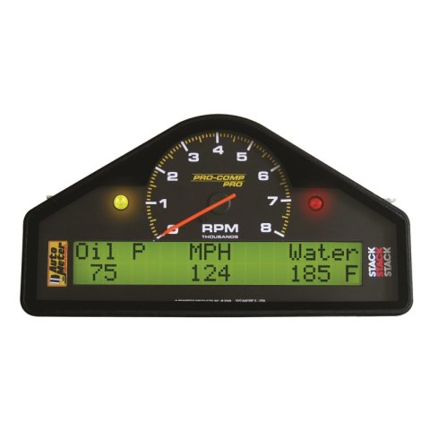 AutoMeter Street Dash Display 8K RPM/MPH/Oilp/Oilt/Wtmp/Volt Pro-Comp thumbnail 3