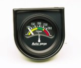 AutoMeter Gauge Console Water Temp 1.5in. 280 Deg. F Elec Blk Dial Blk Bezel Autogage thumbnail 1