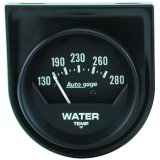 AutoMeter Gauge Console Water Temp 2in. 280 Deg. F Mech Short Sweep Black Autogage thumbnail 4