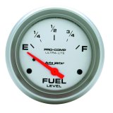 Autometer Ultra-Lite 52mm Electronic Fuel Level Gauge thumbnail 8